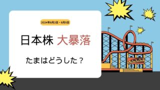 2024年8月2日・8月5日の日本株大暴落　たまはどうした？