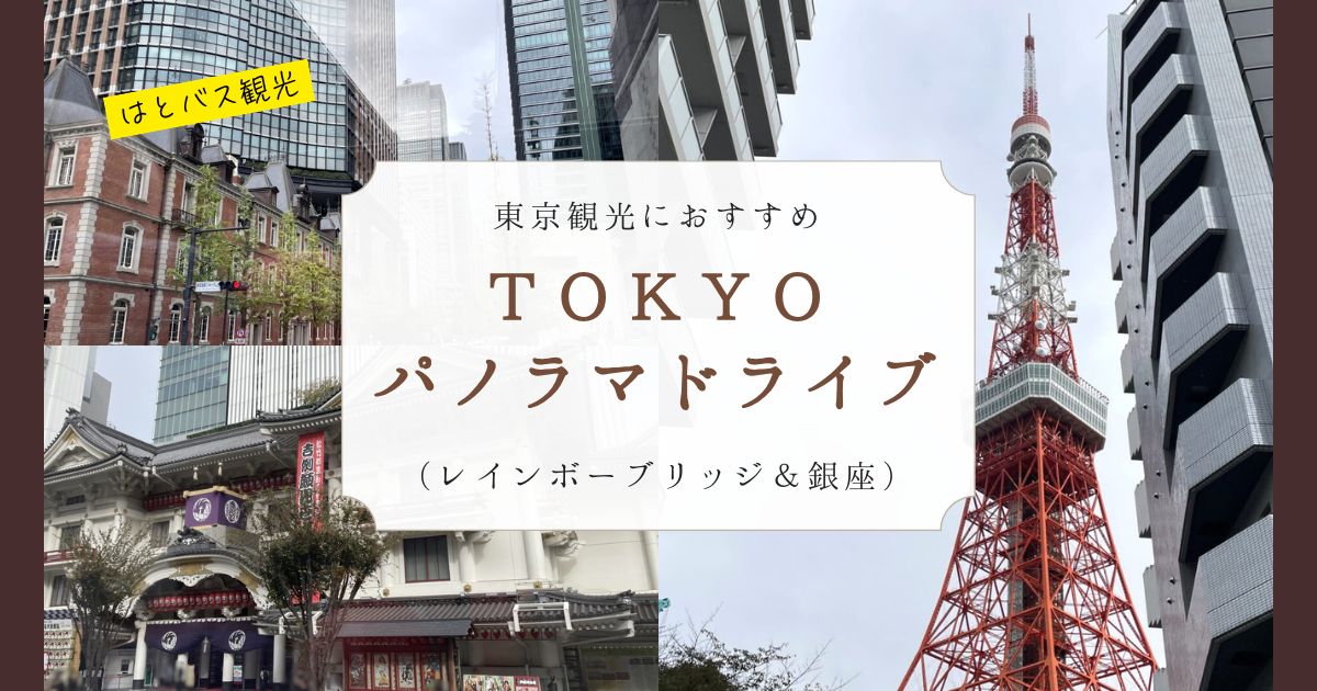 【東京観光におすすめ】２階建てオープンバスで行くＴＯＫＹＯパノラマドライブ（レインボーブリッジ＆銀座）が穴場だった